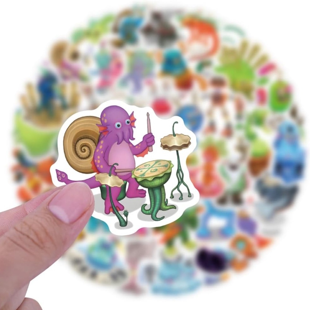 MY SINGING MONSTERS Large‎ Cartoon Game Stickers (21 pc) SO CUTE! - Picture 6 of 7